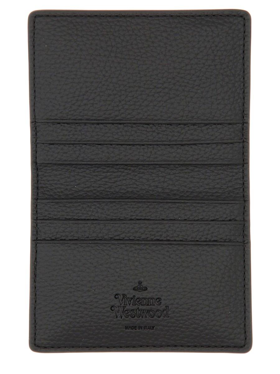 VIVIENNE WESTWOOD PORTACARTE BI-FOLD IN PELLE