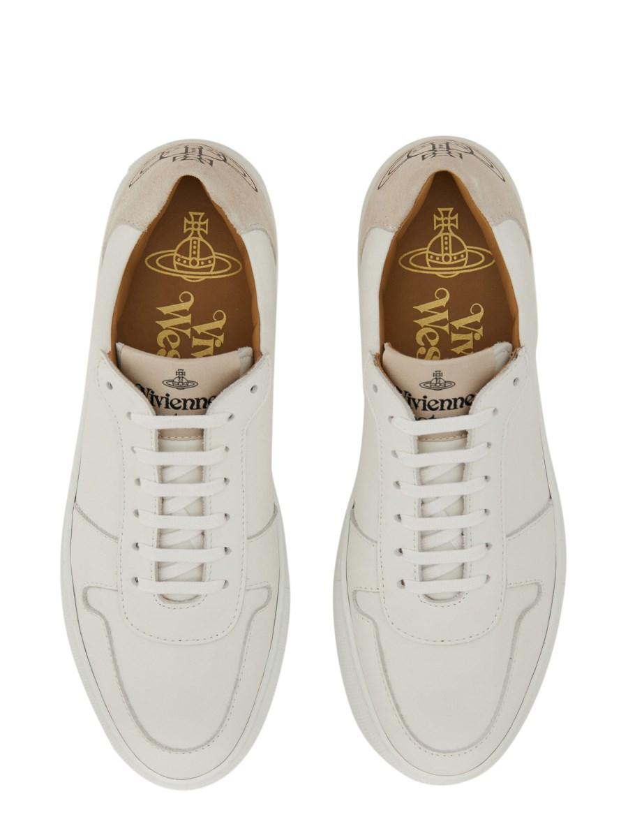 VIVIENNE WESTWOOD SNEAKER IN PELLE CON LOGO