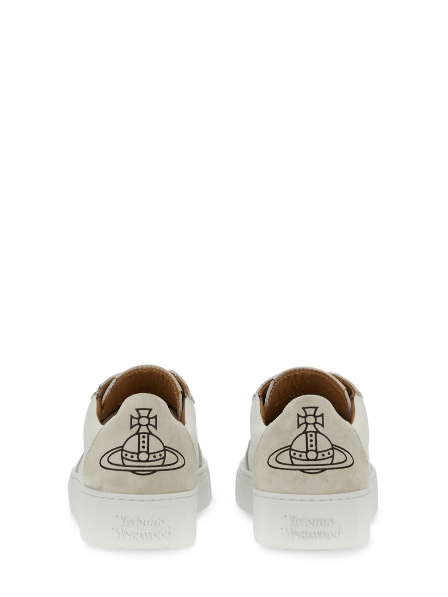 VIVIENNE WESTWOOD SNEAKER IN PELLE CON LOGO