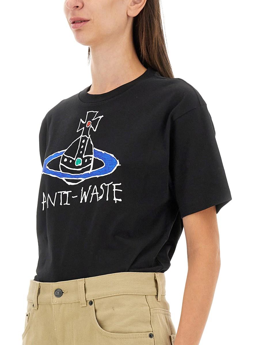 VIVIENNE WESTWOOD T-SHIRT "ANTIWASTE"