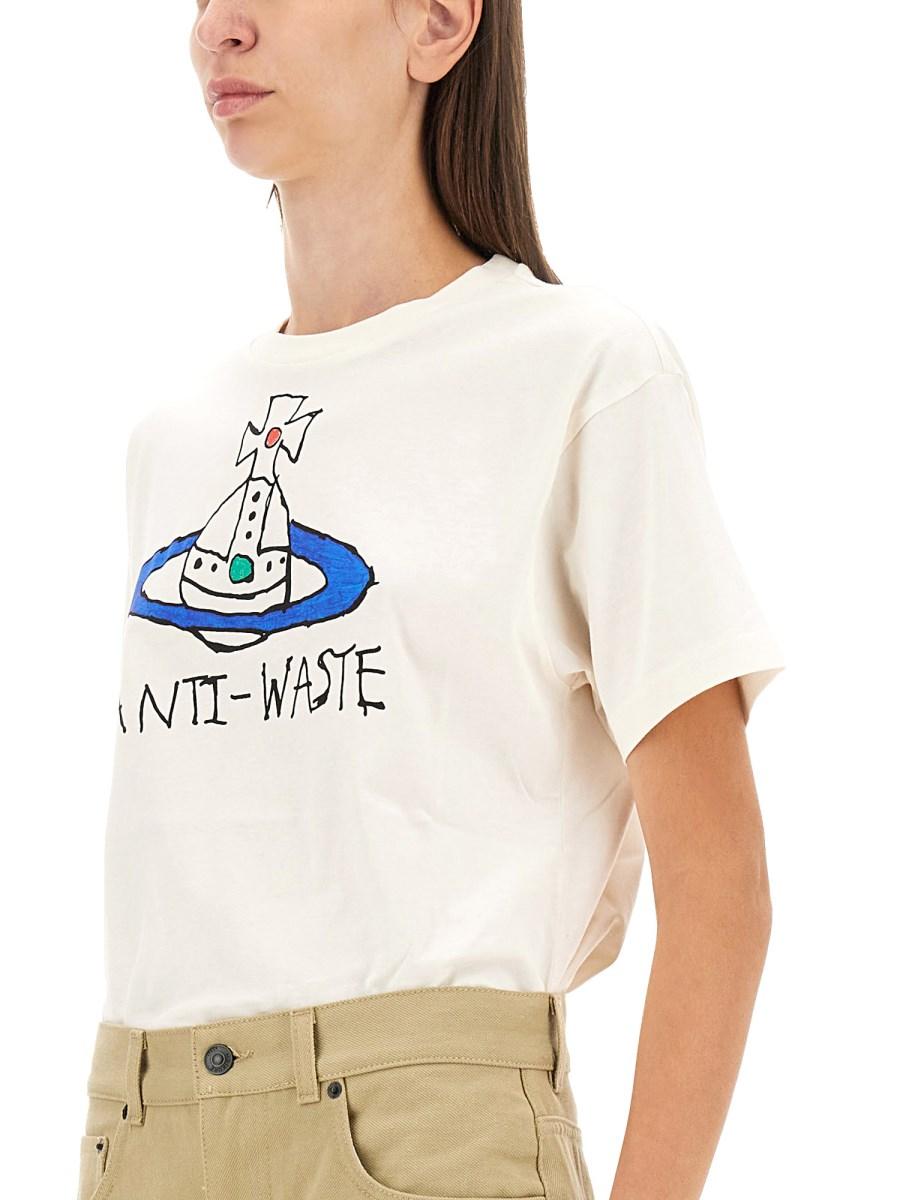 VIVIENNE WESTWOOD T-SHIRT "ANTIWASTE"