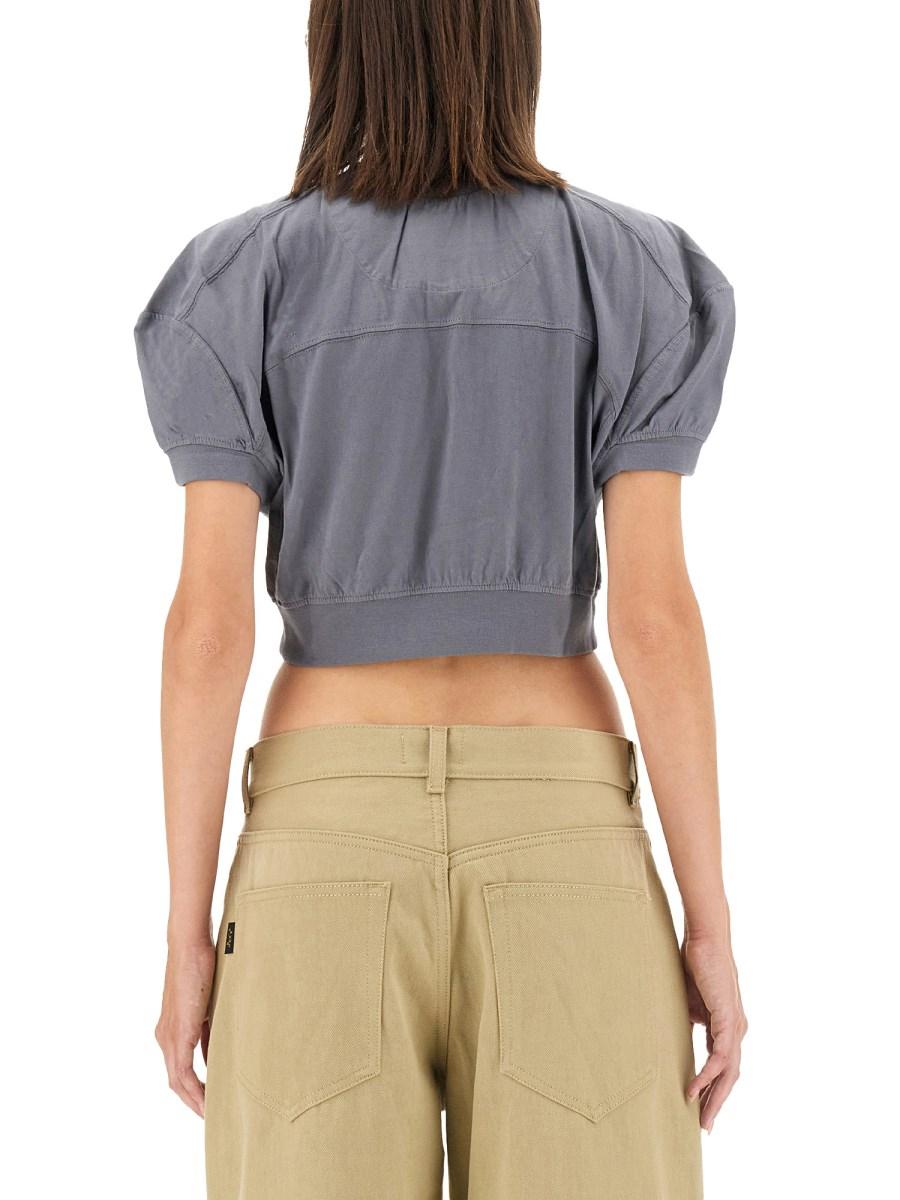 VIVIENNE WESTWOOD T-SHIRT FOOTBALL CROPPED