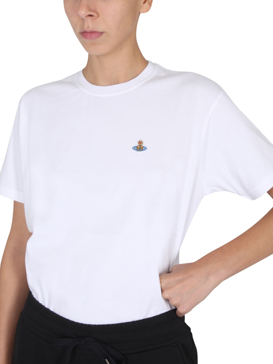 VIVIENNE WESTWOOD T-SHIRT "ORB" CON LOGO