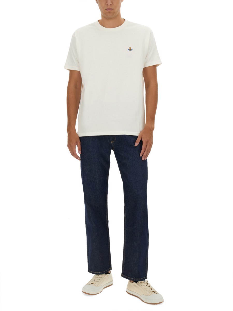 VIVIENNE WESTWOOD T-SHIRT "ORB" IN COTONE