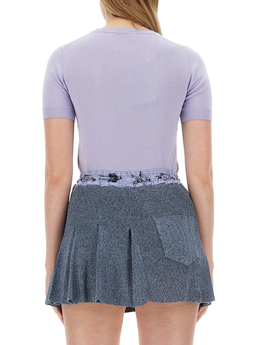 VIVIENNE WESTWOOD TOP "BEA" IN MAGLIA DI COTONE