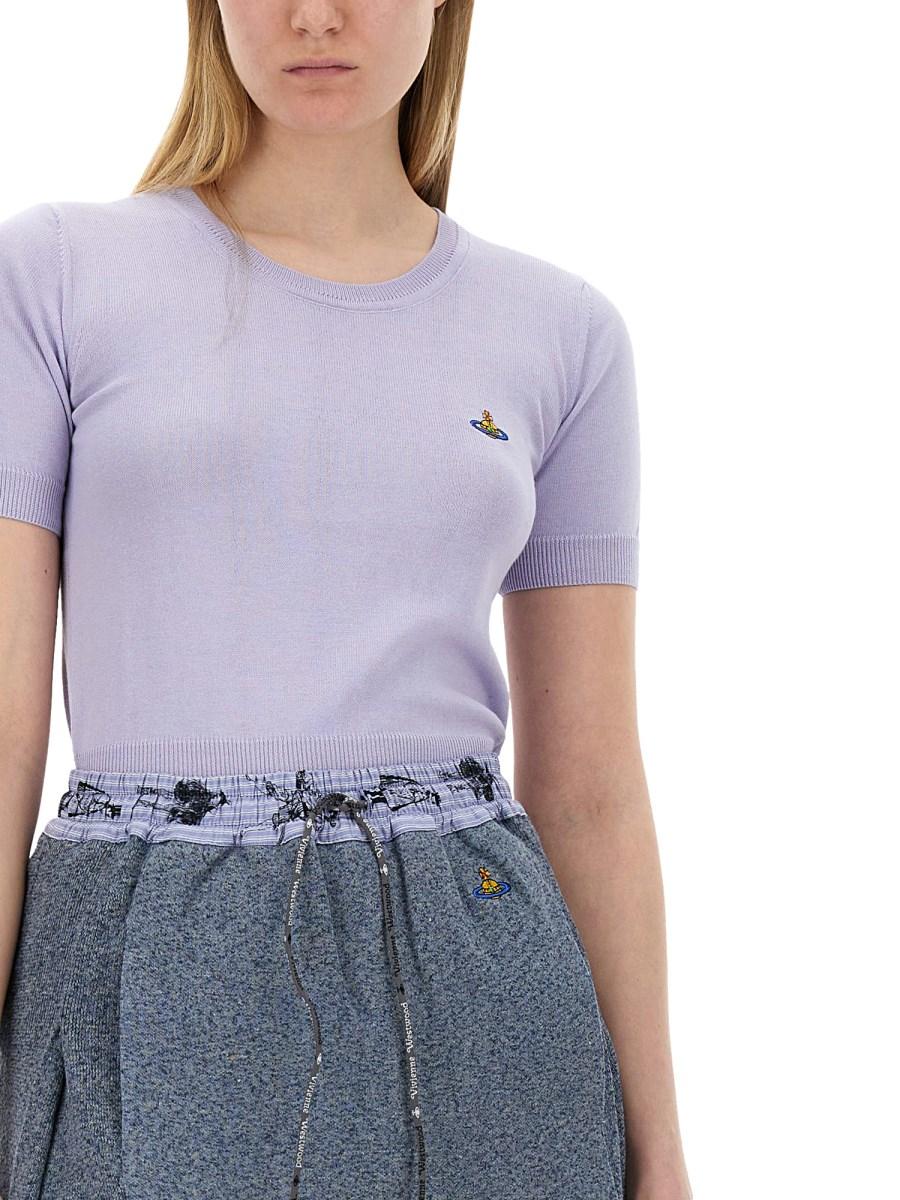 VIVIENNE WESTWOOD TOP "BEA" IN MAGLIA DI COTONE