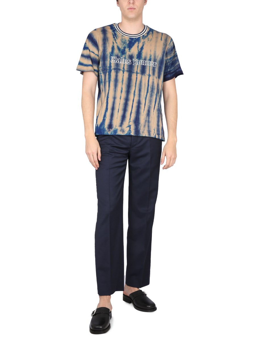 WALES BONNER T-SHIRT IN COTONE CON STAMPA LOGO