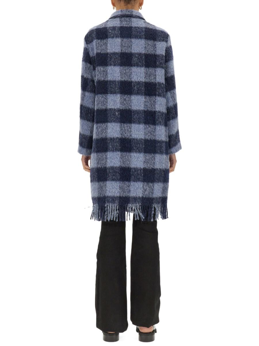 WOOLRICH CAPPOTTO IN MISTO LANA CON STAMPA CHECK