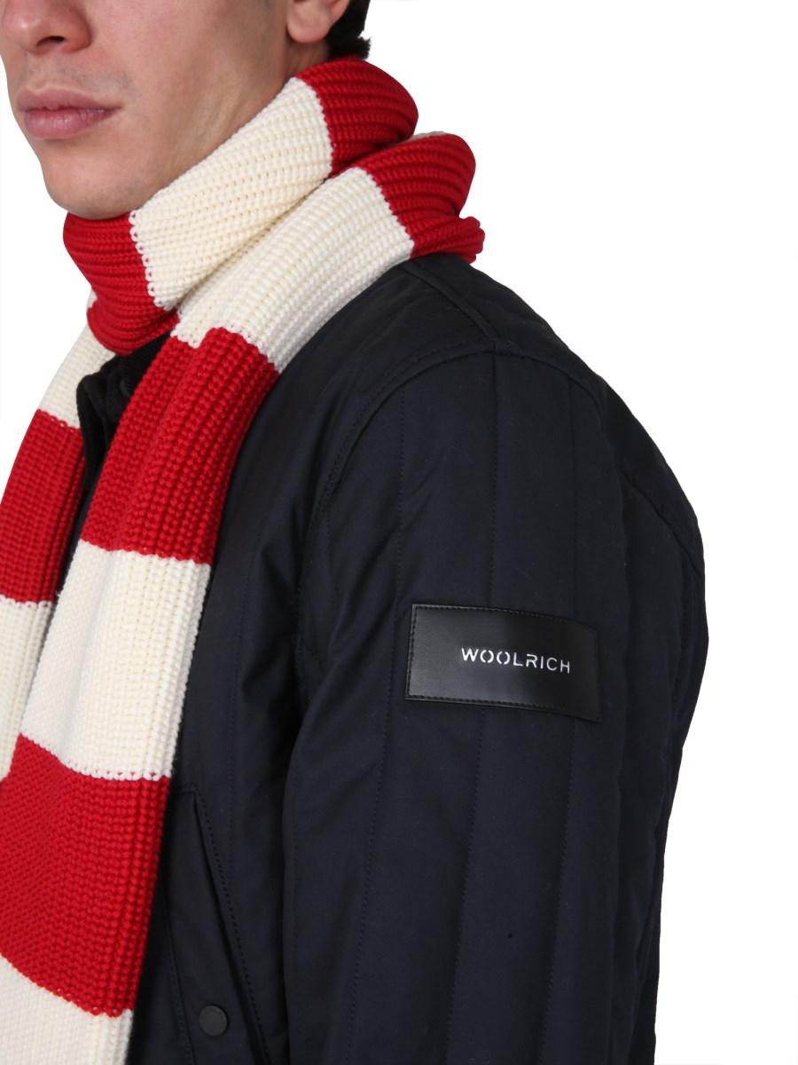WOOLRICH GIACCA CAMICIA "BARRIER" IN COTONE CERATO