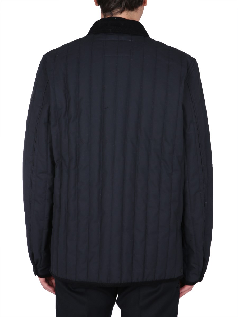 WOOLRICH GIACCA CAMICIA "BARRIER" IN COTONE CERATO