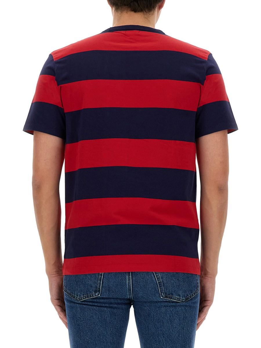 WOOLRICH T-SHIRT A RIGHE