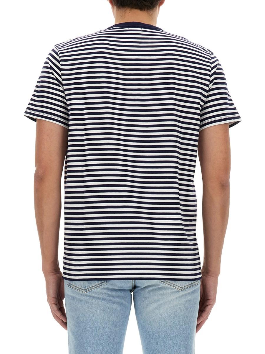WOOLRICH T-SHIRT A RIGHE