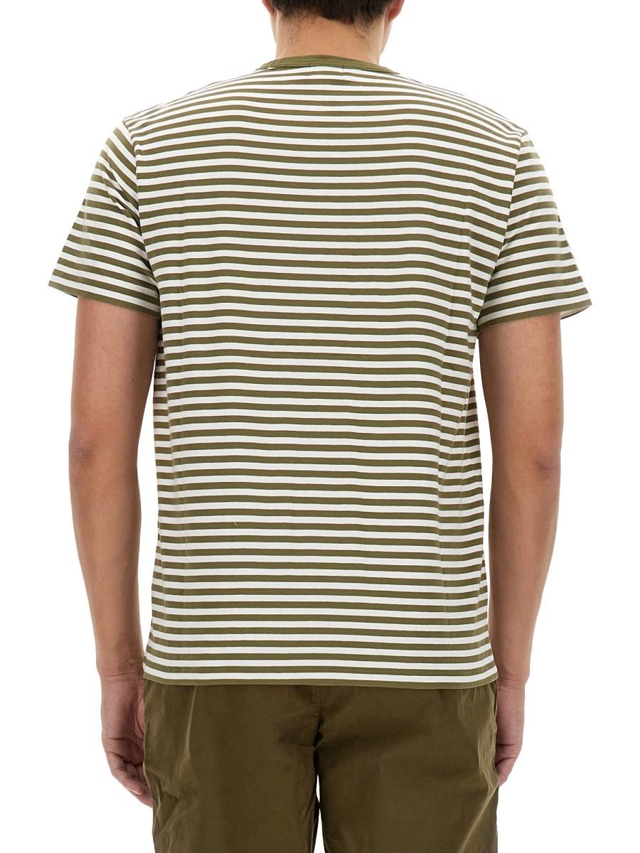 WOOLRICH T-SHIRT A RIGHE