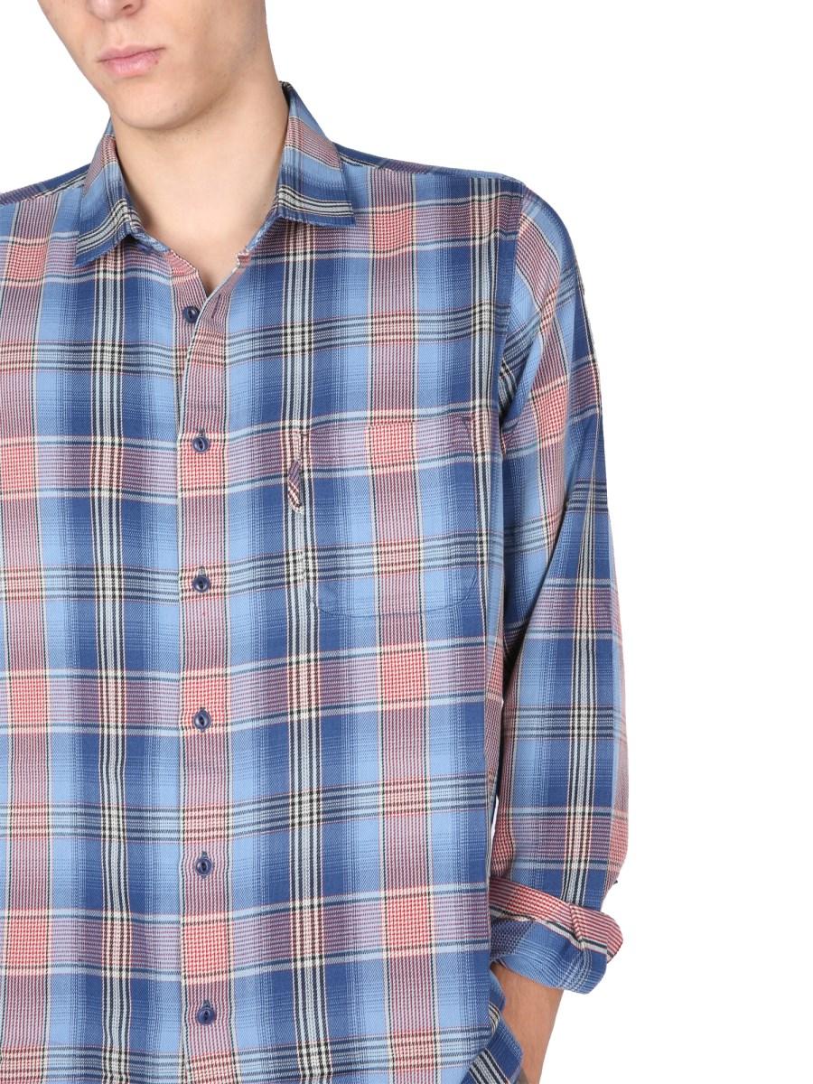 YMC CAMICIA "CURTIS" IN POPELINE DI COTONE