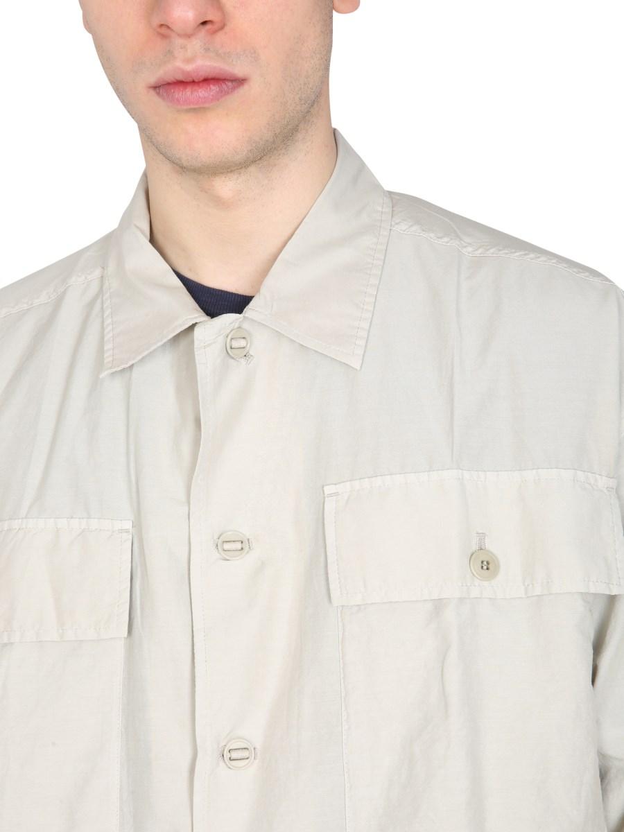 YMC CAMICIA "MILITARY" IN COTONE E SETA