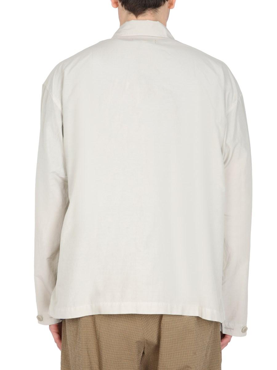 YMC CAMICIA "MILITARY" IN COTONE E SETA