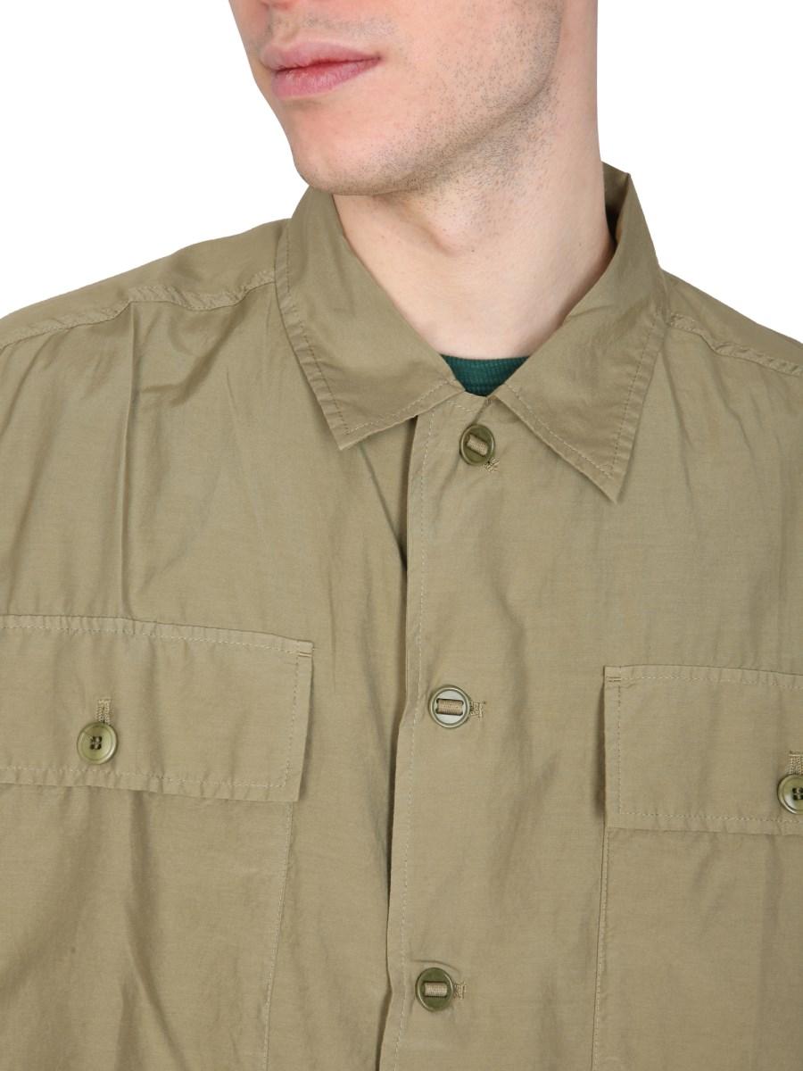 YMC CAMICIA "MILITARY" IN COTONE E SETA