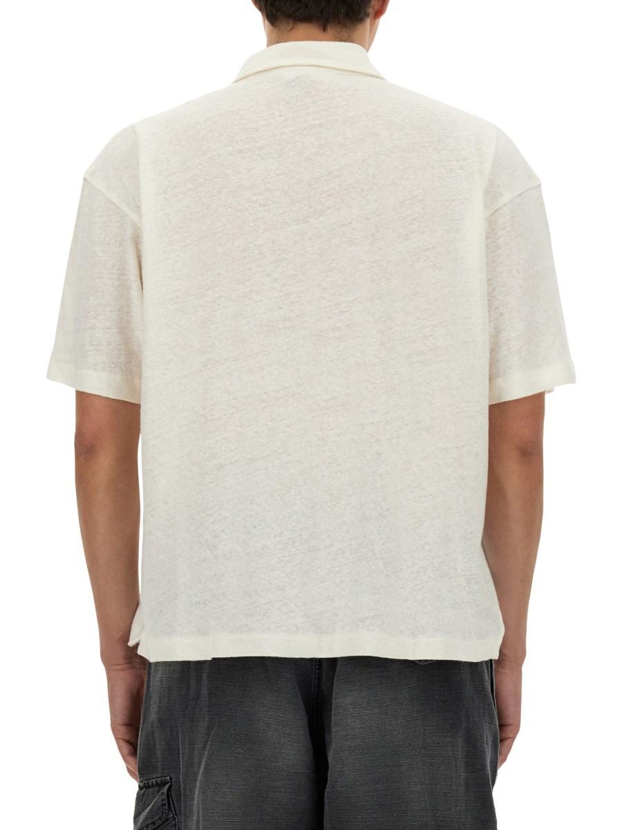 YMC POLO IVY IN COTONE E LINO