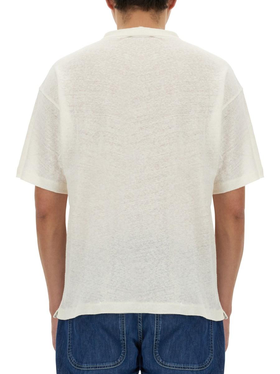 YMC T-SHIRT IN COTONE E LINO