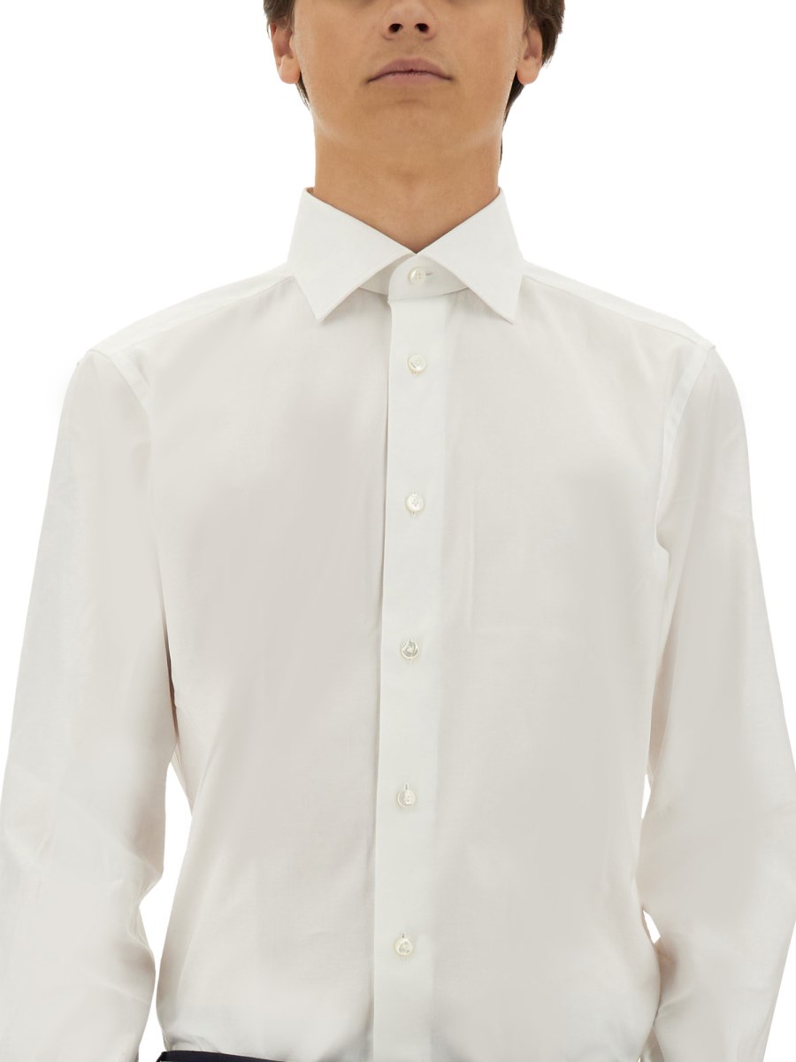ZEGNA CAMICIA IN COTONE STRETCH