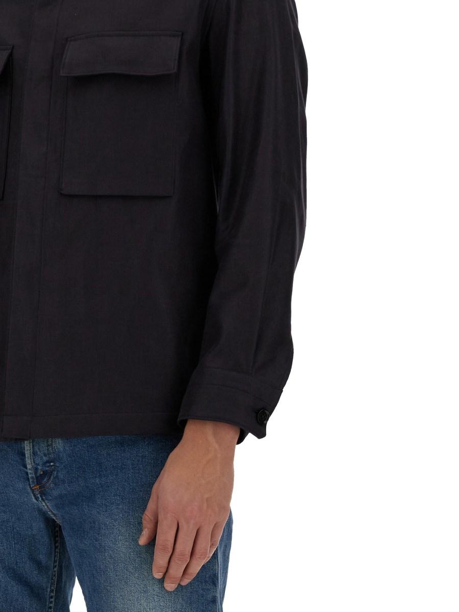 ZEGNA CAMICIA OVERSIZE IN LINO