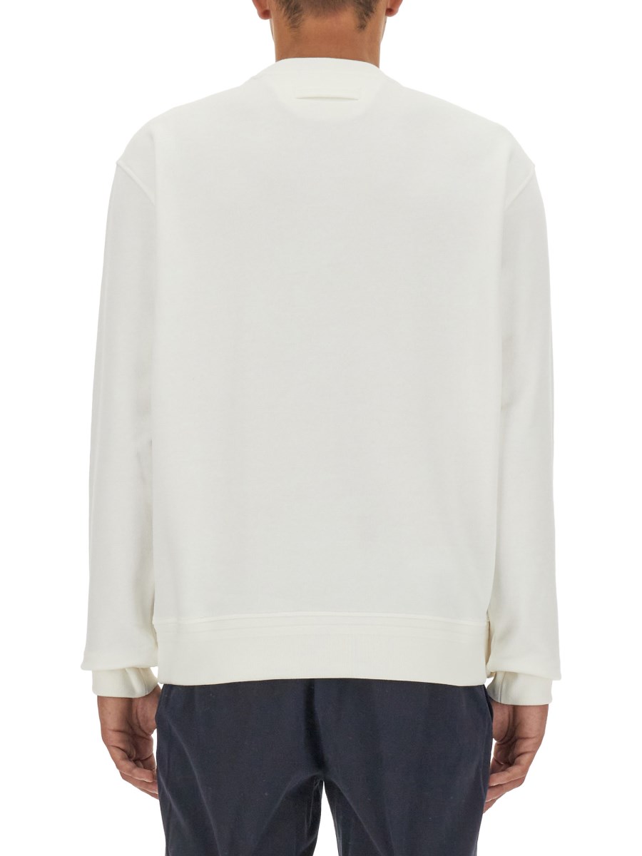 ZEGNA FELPA IN COTONE CON LOGO