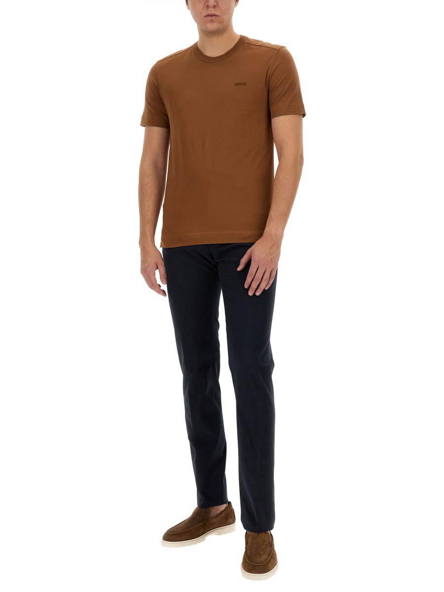 ZEGNA PANTALONE IN COTONE