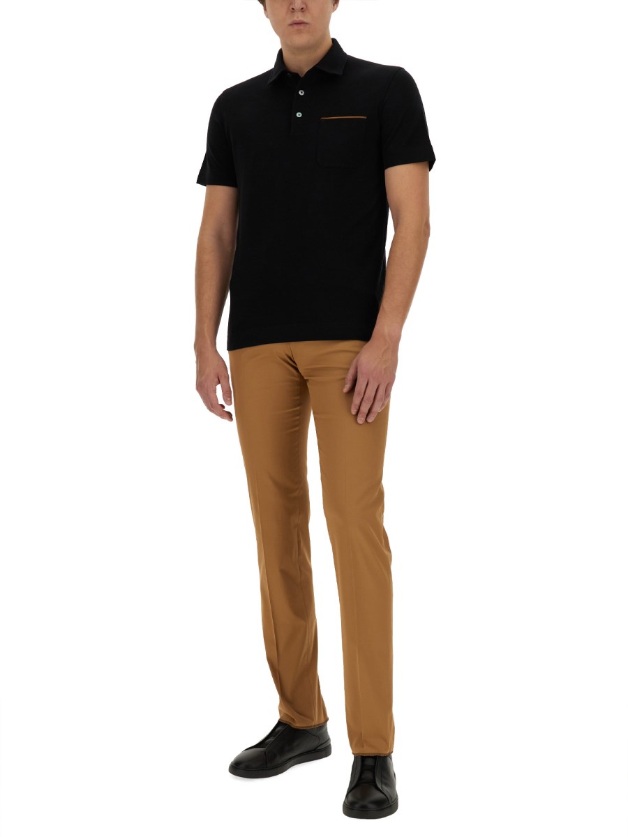 ZEGNA PANTALONE IN COTONE