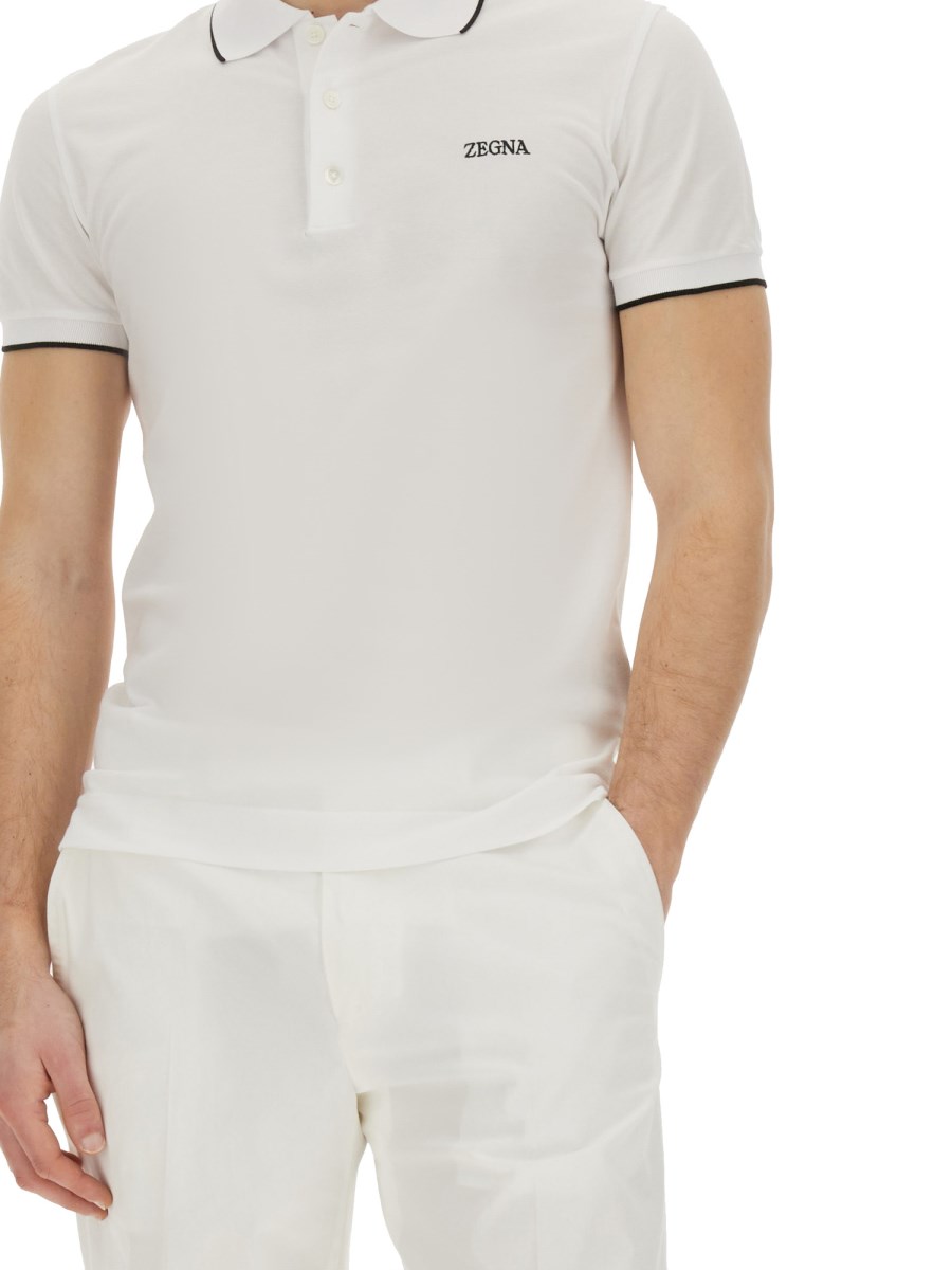 ZEGNA POLO CON LOGO