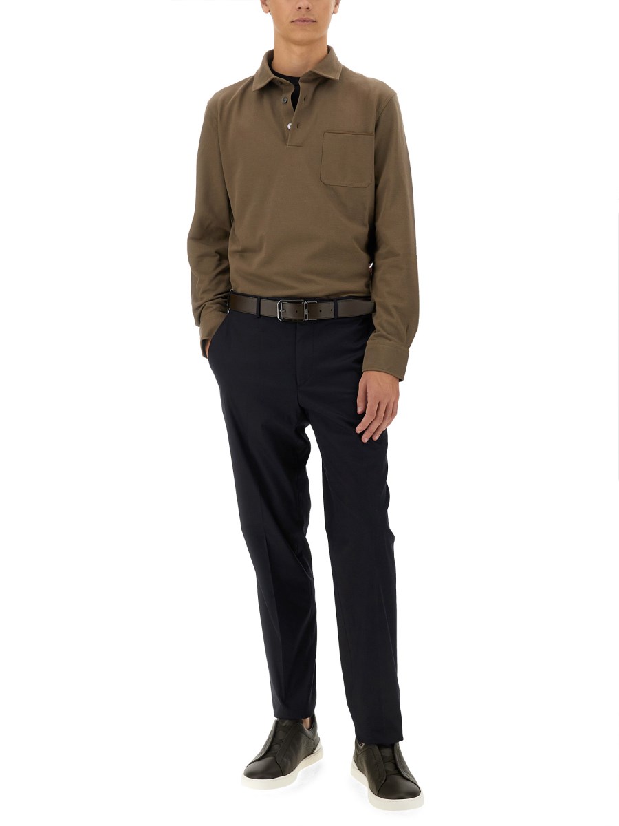 ZEGNA POLO IN COTONE