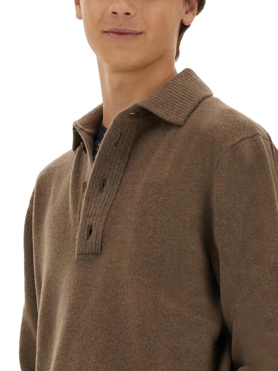 ZEGNA POLO IN LANA E CASHMERE