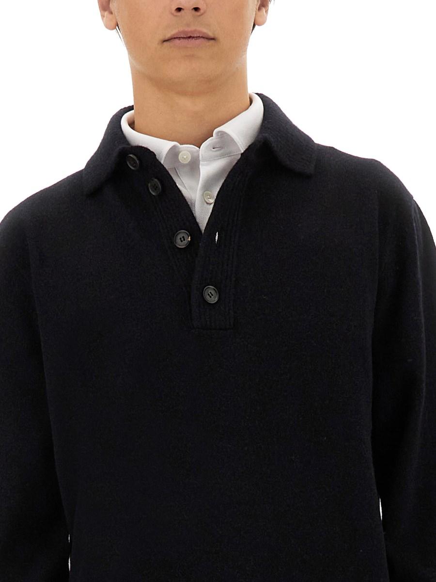 ZEGNA POLO IN LANA E CASHMERE