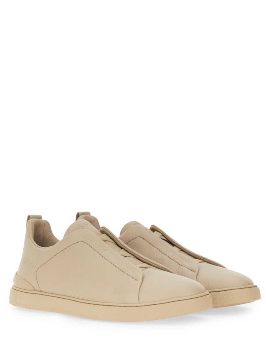 ZEGNA SNEAKER "TRIPLE STITCH" IN PELLE