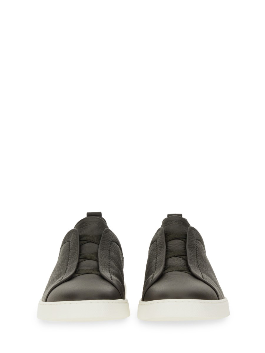 ZEGNA SNEAKER "TRIPLE STITCH" IN PELLE