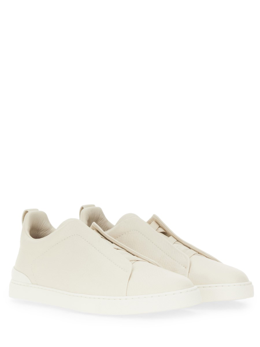 ZEGNA SNEAKER "TRIPLE STITCH" IN PELLE