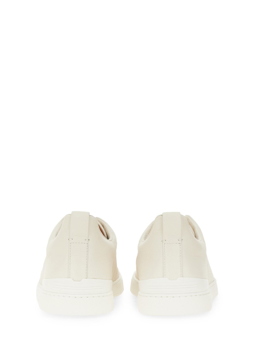 ZEGNA SNEAKER "TRIPLE STITCH" IN PELLE