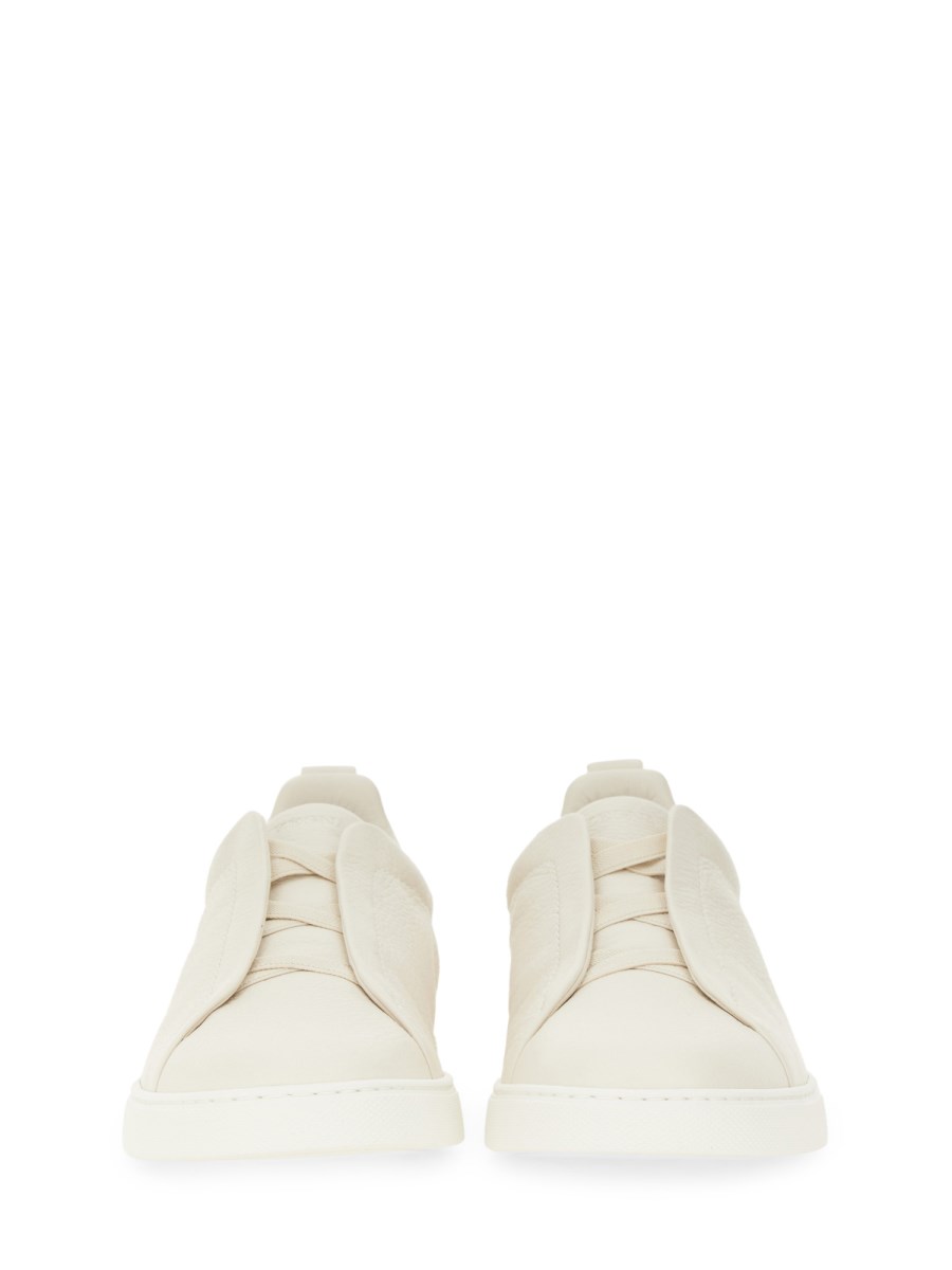 ZEGNA SNEAKER "TRIPLE STITCH" IN PELLE
