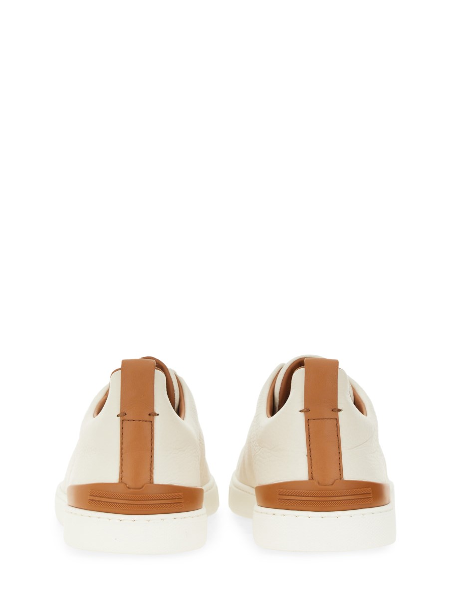 ZEGNA SNEAKER "TRIPLE STITCH" IN PELLE