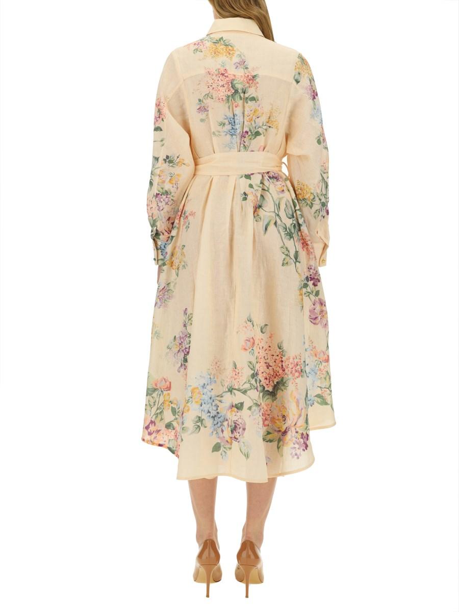 ZIMMERMANN ABITO CAMICIA IN LINO