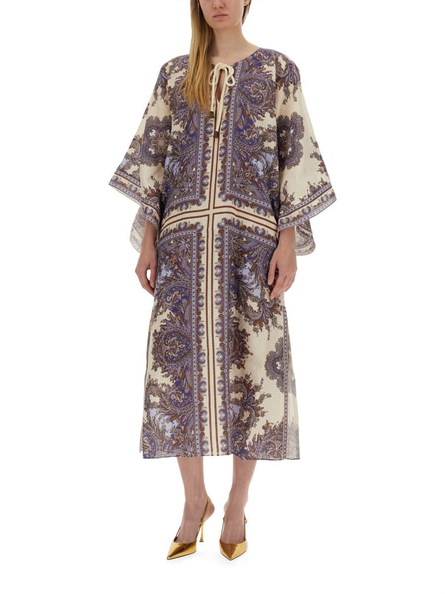 ZIMMERMANN ABITO KAFTANO IN LINO