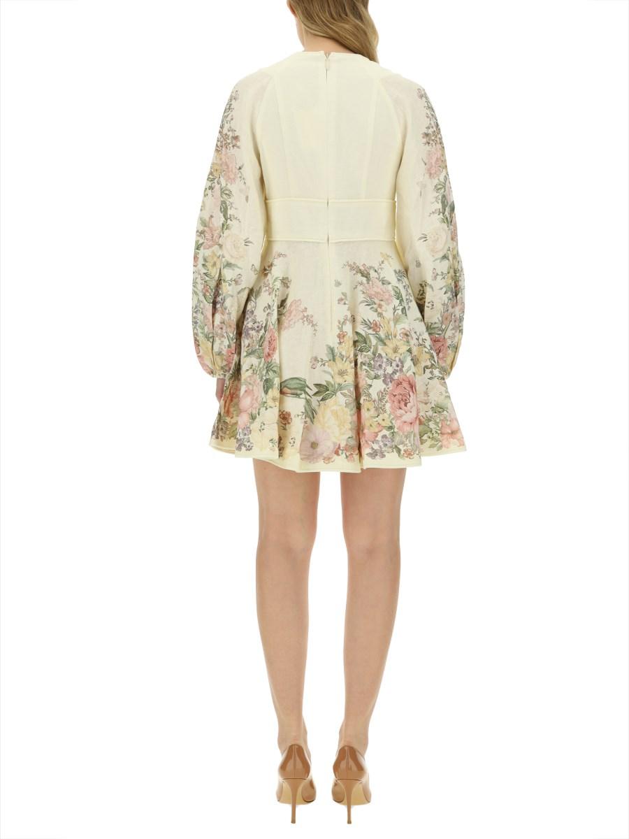 ZIMMERMANN ABITO MINI IN LINO