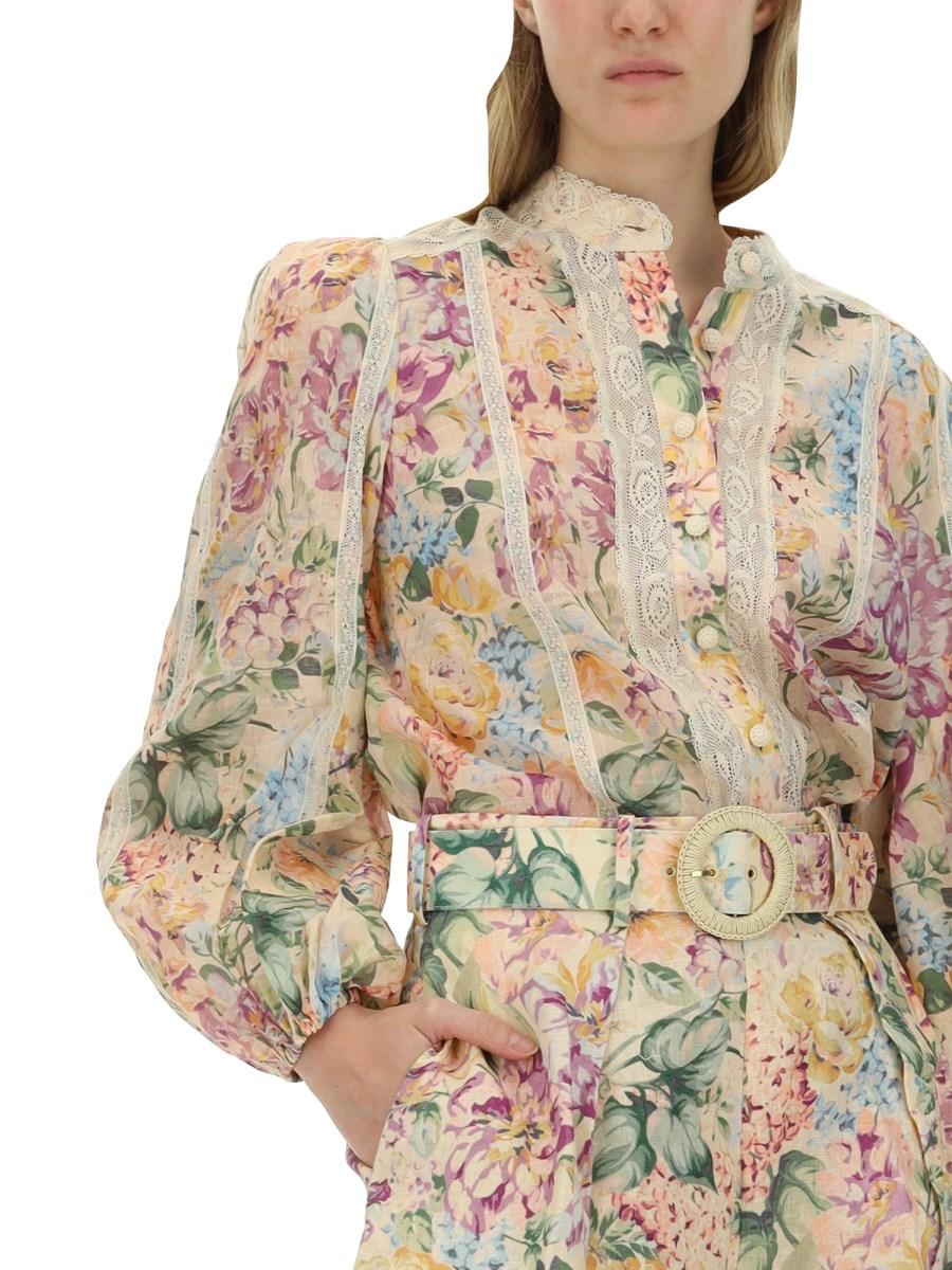 ZIMMERMANN CAMICIA "HALLIDAY" IN COTONE