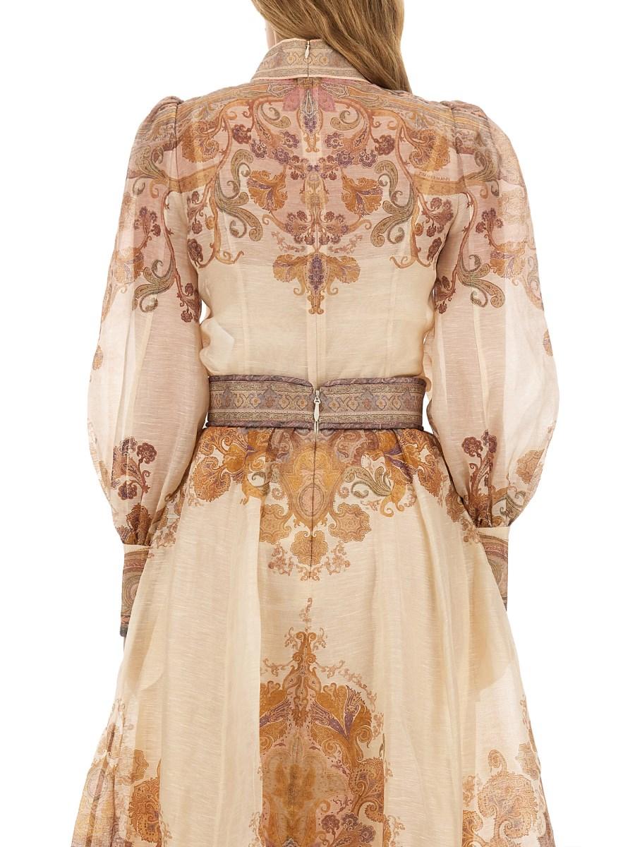 ZIMMERMANN CAMICIA IN LINO E SETA