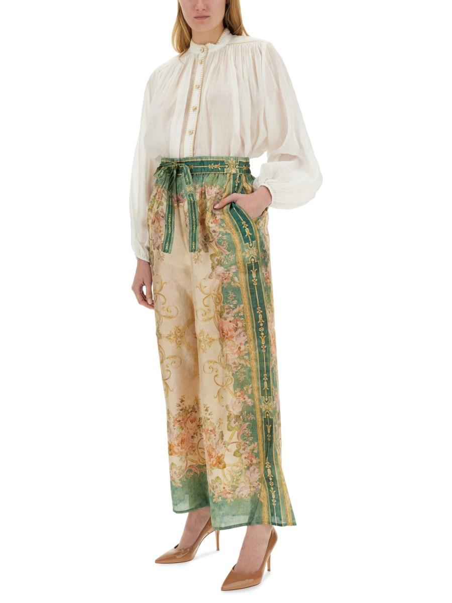 ZIMMERMANN CAMICIA "JUNIE BILLOW" IN RAMIÉ