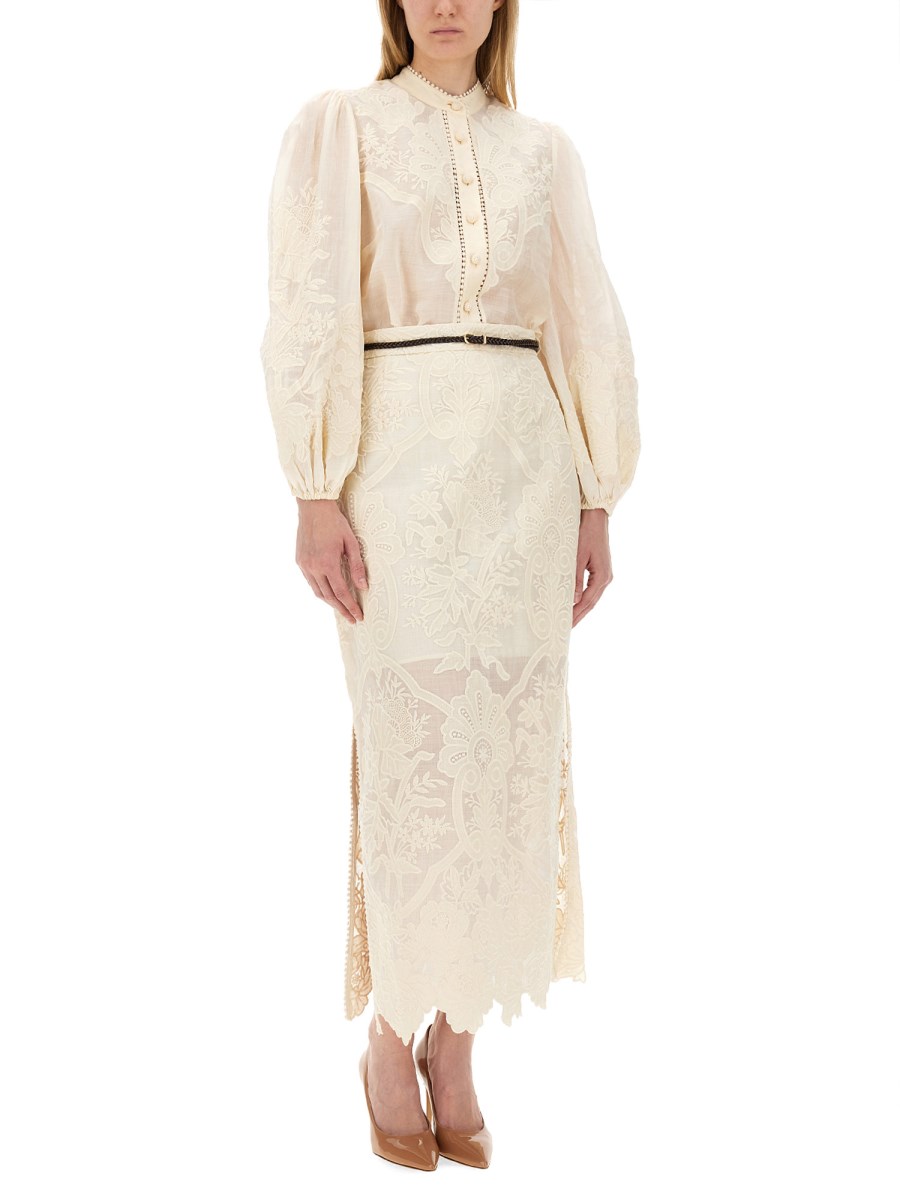 ZIMMERMANN CAMICIA OTTIE IN LINO