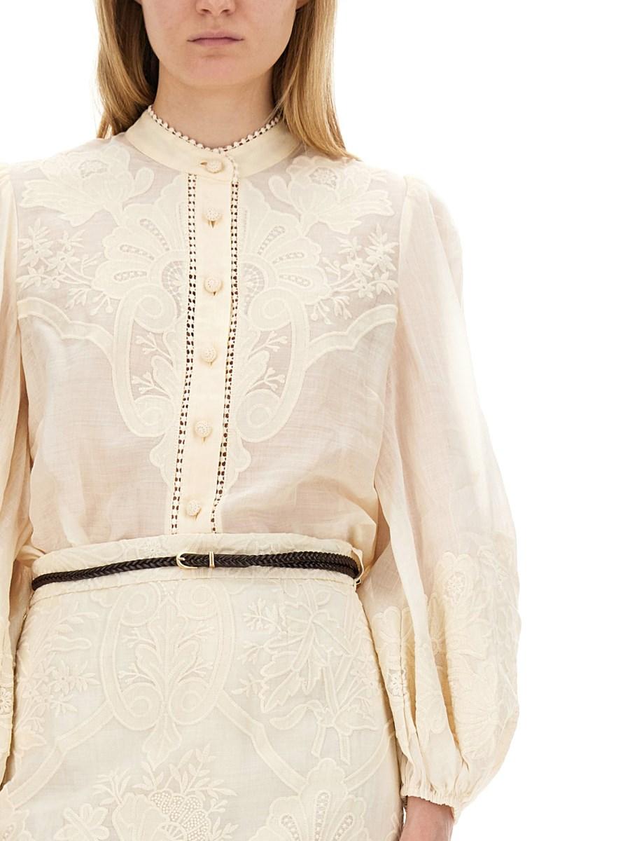 ZIMMERMANN CAMICIA OTTIE IN LINO