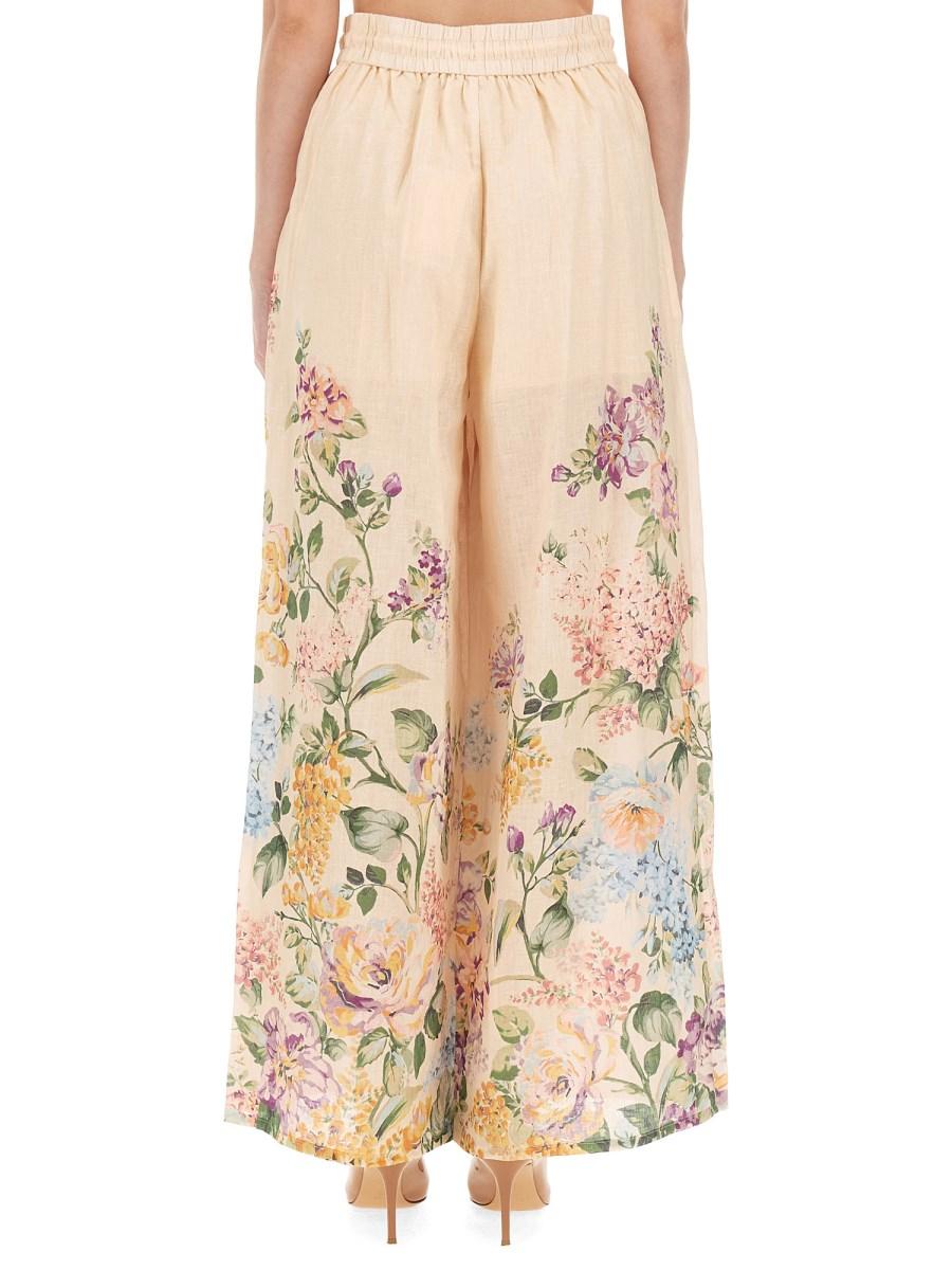ZIMMERMANN PANTALONE HALLIDAY IN LINO