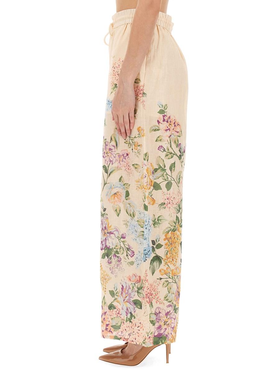 ZIMMERMANN PANTALONE HALLIDAY IN LINO
