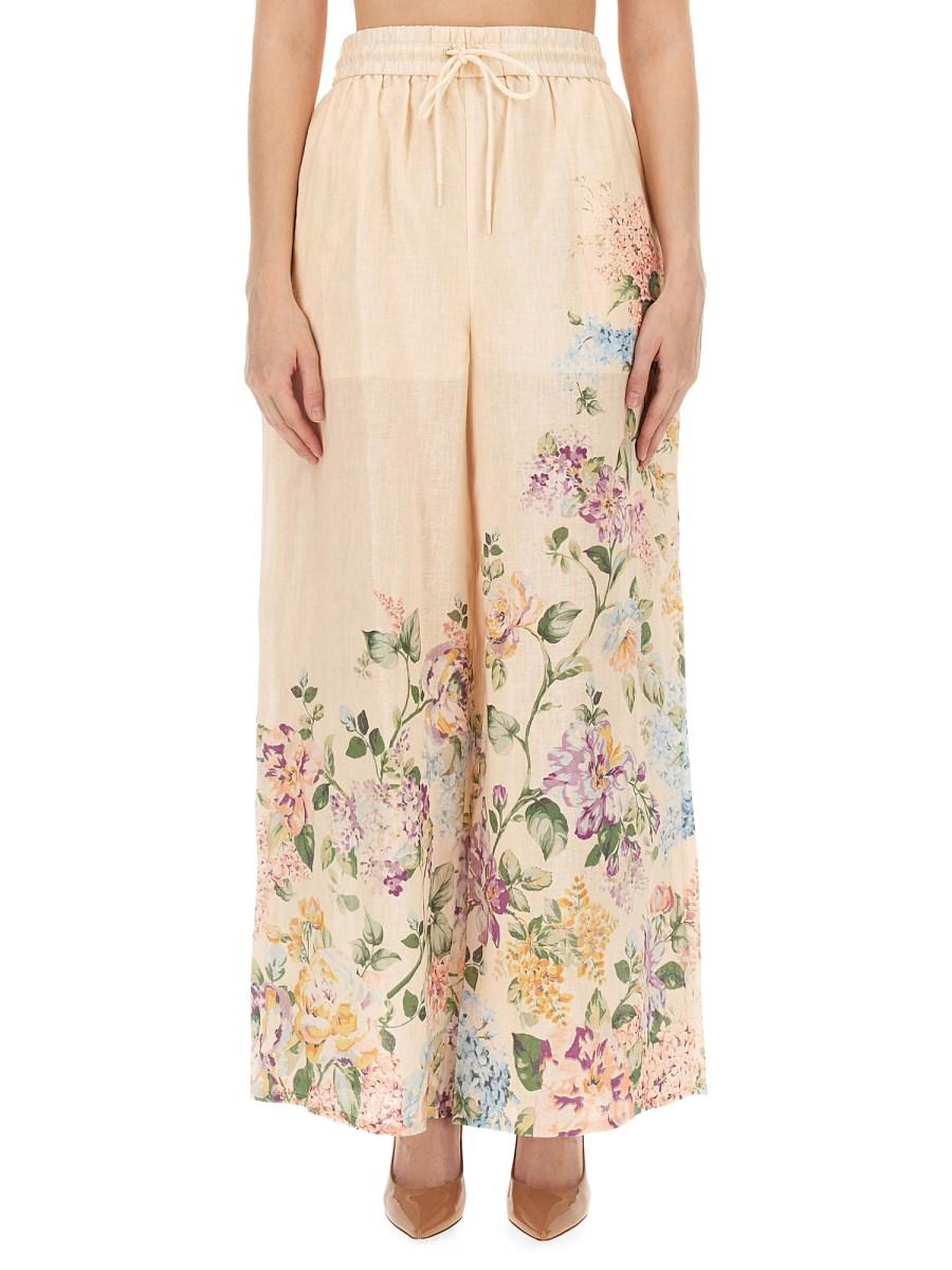 ZIMMERMANN PANTALONE HALLIDAY IN LINO