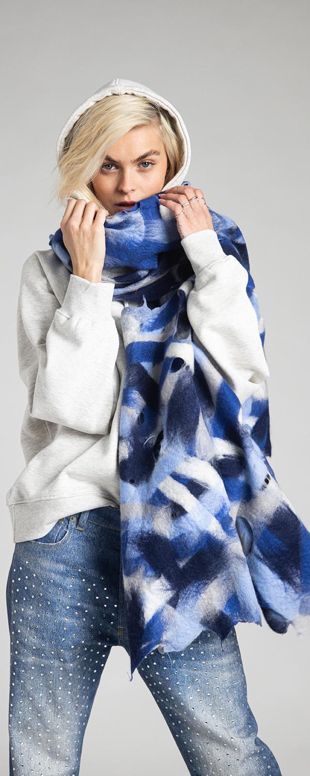 Rossano Perini SCARF 37FW24 BLUE